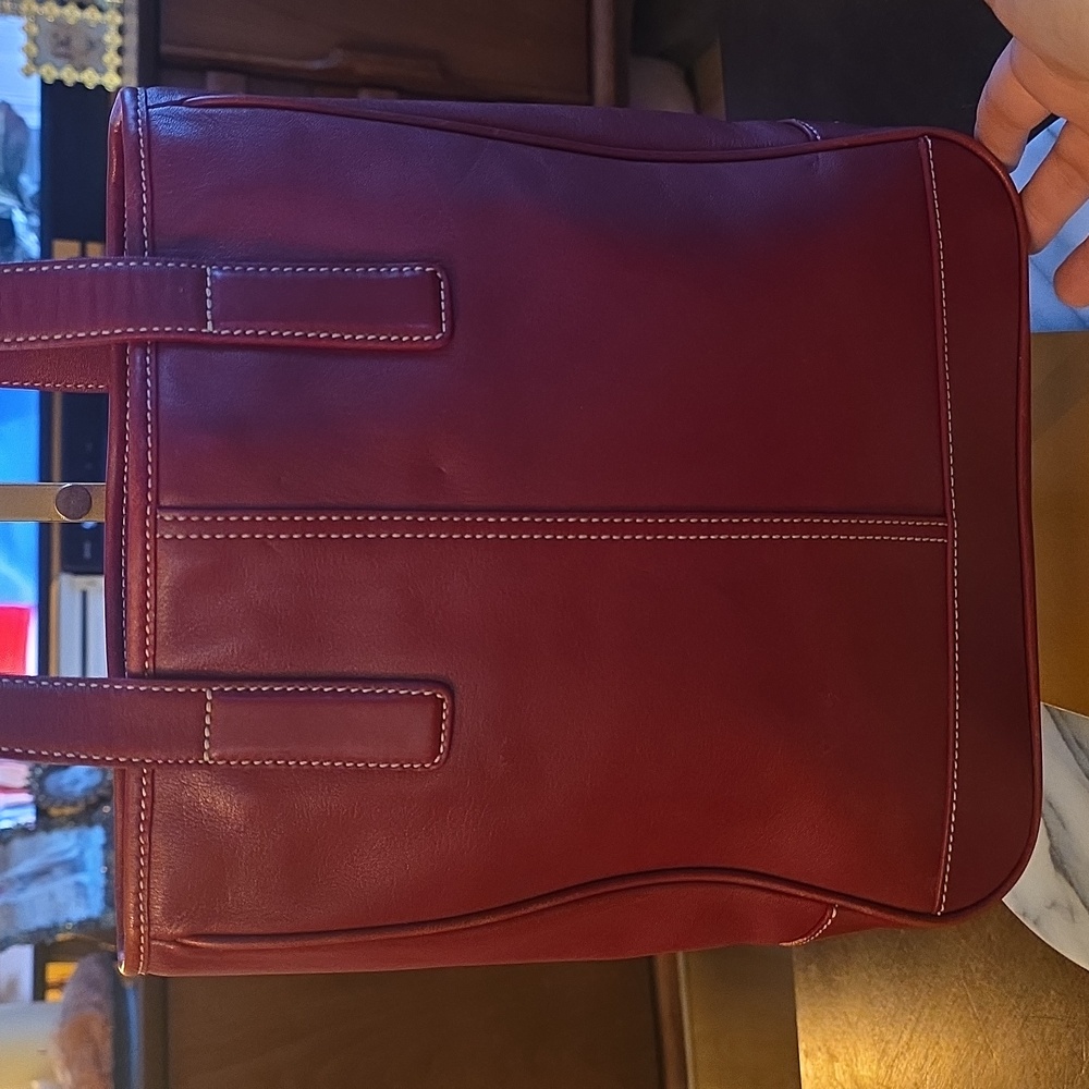 Coach 2002 Vintage Hampton Lunch Tote Bag In Red ❤️ - Picture 6 of 17